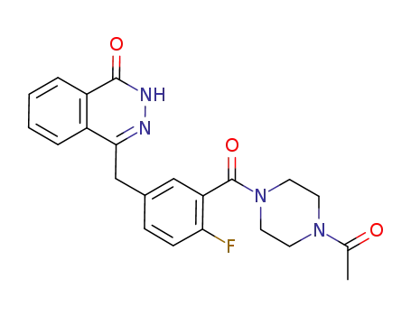 Piperazine,
1-acetyl-4-[5-[(3,4-dihydro-4-oxo-1-phthalazinyl)methyl]-2-fluorobenzoyl]
-