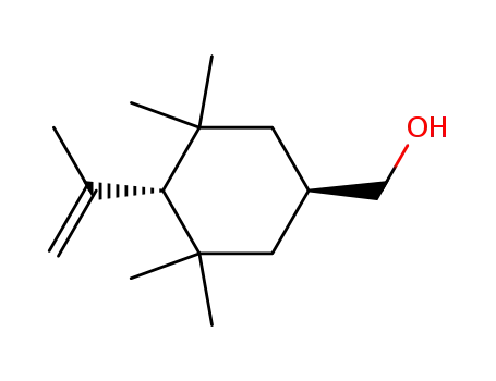 trans-1-hydroxymethyl-3,3,5,5-tetramethyl-4-(1-methylethen)cyclohexane