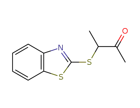 3-(benzothiazol-2-thio)-2-butanone