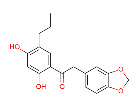 2-Benzo[1,3]dioxol-5-yl-1-(2,4-dihydroxy-5-propyl-phenyl)-ethanone