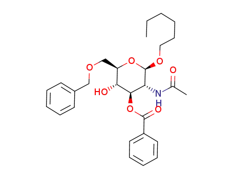 Hexyl 2-acetamido-3-O-benzoyl-6-O-benzyl-2-deoxy-β-D-glucopyranoside