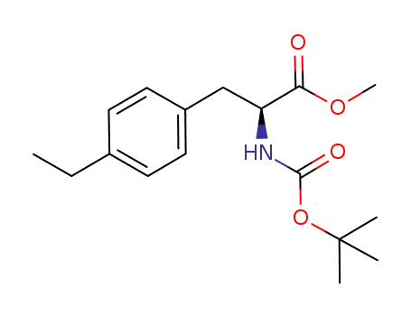 (S)-methyl 2-(tert-butoxycarbonyl)-3-(4-ethylphenyl)propanoate