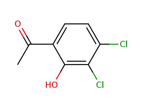 Molecular Structure of 55736-71-5 (Ethanone, 1-(3,4-dichloro-2-hydroxyphenyl)-)