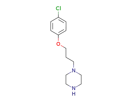 Molecular Structure of 93043-45-9 (Piperazine, 1-[3-(4-chlorophenoxy)propyl]-)
