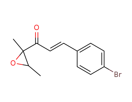 Molecular Structure of 113675-15-3 (2-Propen-1-one, 3-(4-bromophenyl)-1-(2,3-dimethyloxiranyl)-)