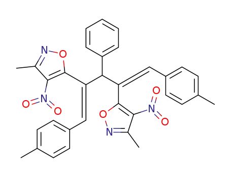 3-methyl-5-{(Z)-3-(3-methyl-4-nitro-5-isoxazolyl)-4-(4-methylphenyl)1-[(Z)-1-(4-methylphenyl)methylidene]-2-phenyl-3-butenyl}-4-nitroisoxazole