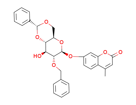 4-methylumbelliferyl 2-O-benzyl-4,6-O-benzylidene-β-D-glucopyranoside