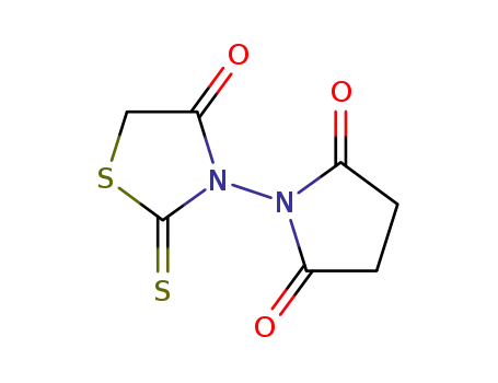 Molecular Structure of 182558-46-9 (1-(4-OXO-2-THIOXO-1,3-THIAZOLAN-3-YL)DIHYDRO-1H-PYRROLE-2,5-DIONE)