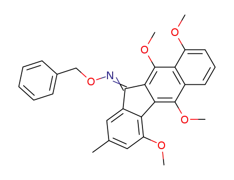 4,5,9,10-Tetramethoxy-2-methyl-benzo[b]fluoren-11-one O-benzyl-oxime