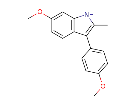 1H-Indole, 6-methoxy-3-(4-methoxyphenyl)-2-methyl-