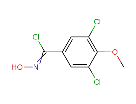 Molecular Structure of 29568-75-0 (3,5-dichloro-4-methoxy-benzohydroximoyl chloride)