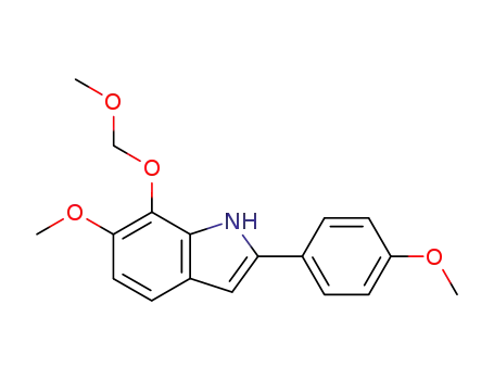 1H-Indole, 6-methoxy-7-(methoxymethoxy)-2-(4-methoxyphenyl)-