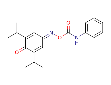 2,6-diisopropyl-4-(phenylaminocarbonyloxyimino)cyclohexa-2,5-dien-1-one