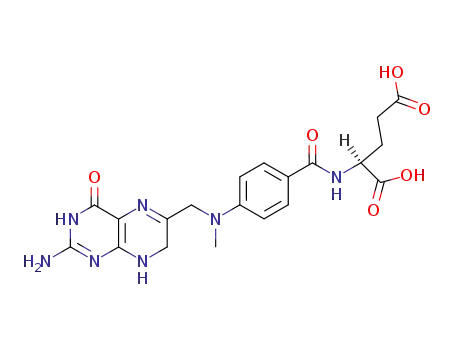 Molecular Structure of 15998-00-2 (10-methyl-7,8-dihydropteroylglutamic acid)