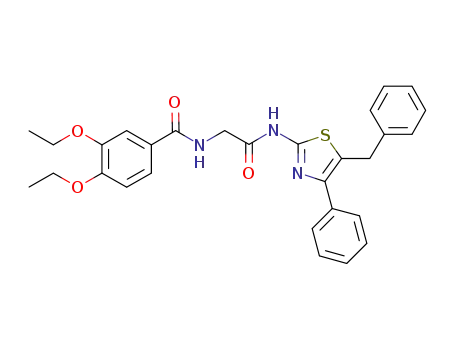N-{2-[(5-benzyl-4-phenyl-1,3-thiazol-2-yl)amino]-2-oxoethyl}-3,4-diethoxybenzamide