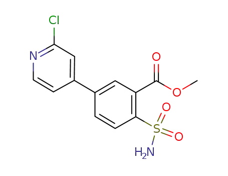 4-(2-chloropyridin-4-yl)-2-methoxycarbonylbenzenesulfonamide