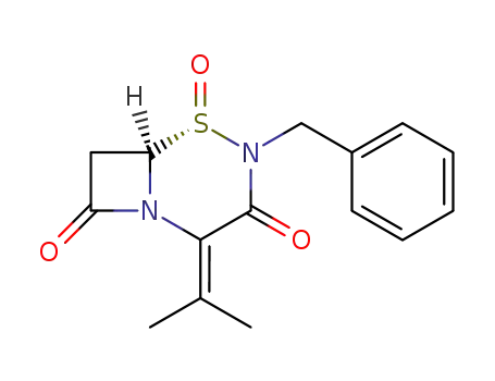 (5S,6R)-4-benzyl-2-isopropylidene-5-oxo-5-thia-1,4-diazabicyclo<4.2.0>octane-3,8-dione