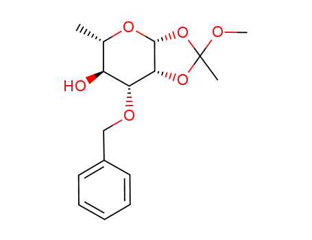3-O-benzyl-1,2-O-(1-methoxyethylidene)-β-L-rhamnopyranose