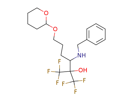 3-Benzylamino-1,1,1-trifluoro-6-(tetrahydro-pyran-2-yloxy)-2-trifluoromethyl-hexan-2-ol