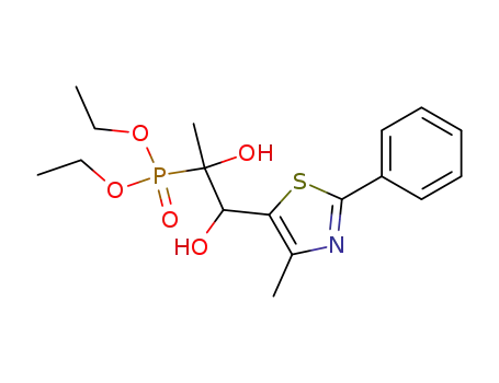 Phosphonic acid,
[1,2-dihydroxy-1-methyl-2-(4-methyl-2-phenyl-5-thiazolyl)ethyl]-, diethyl
ester