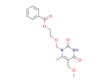 1-(2-benzoyloxyethoxymethyl)-4-methoxy-5-methoxymethyl-6-methyluracil