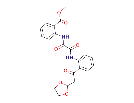 2-{[2-(2-[1,3]Dioxolan-2-yl-acetyl)-phenylaminooxalyl]-amino}-benzoic acid methyl ester