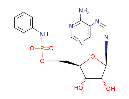 Molecular Structure of 68694-63-3 (Adenosine, 5'-(hydrogen phenylphosphoramidate))