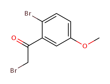 Molecular Structure of 28238-27-9 (2-bromo-1-(2-bromo-5-methoxyphenyl)ethanone)