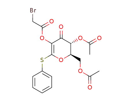 D-에리트로-헥스-1-에노피라노시드-3-울로스, 페닐 1-티오-, 4,6-디아세테이트 2-(브로모아세테이트)