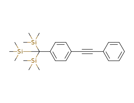 Molecular Structure of 674772-96-4 (Silane, [[4-(phenylethynyl)phenyl]methylidyne]tris[trimethyl-)