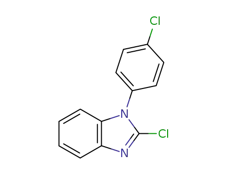 Molecular Structure of 32001-46-0 (1H-Benzimidazole, 2-chloro-1-(4-chlorophenyl)-)