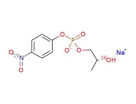 sodium 2-[(tert-butyldiphenylsilyl)[<sup>(18)</sup>O]oxy]propyl [<sup>(14)</sup>N]-p-nitrophenyl phosphate