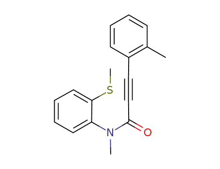 N-methyl-N-[2-(methylthio)phenyl]-3-o-tolylpropiolamide