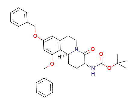 tert-butyl (3R,11bS)-9,11-bis(benzyloxy)-2,3,4,6,7,11b-hexahydro-4-oxo-1H-pyrido[2,1-a]isoquinolin-3-ylcarbamate