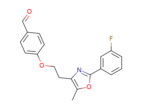4-{2-[2-(3-Fluoro-phenyl)-5-methyl-oxazol-4-yl]-ethoxy}-benzaldehyde