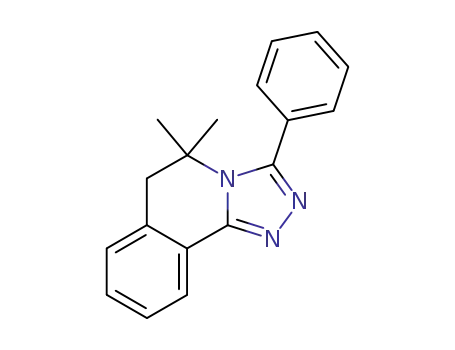 Molecular Structure of 147567-56-4 (1,2,4-Triazolo[3,4-a]isoquinoline, 5,6-dihydro-5,5-dimethyl-3-phenyl-)