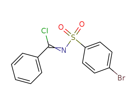 Molecular Structure of 4655-44-1 (4-BROMO-N-(CHLORO-PHENYL-METHYLENE)-BENZENESULFONAMIDE)