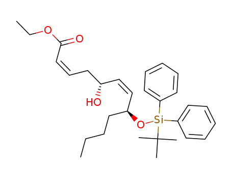 ethyl (2Z,5R,6Z,8S)-8-{[(tert-butyl)diphenylsilyl]oxy}-5-hydroxydodeca-2,6-dienoate