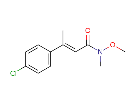 (E)-3-(4-chlorophenyl)-N-methoxy-N-methylbut-2-enamide