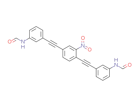 1,4-bis[3'-formamidophenylethynyl]-2-nitrobenzene