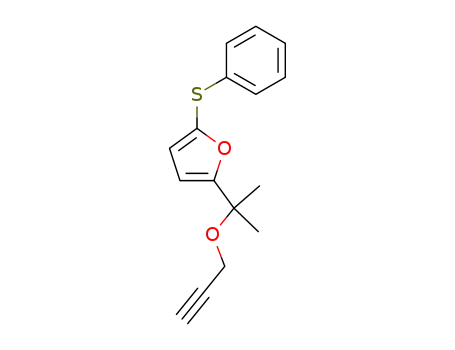 α,α-dimethyl-(5-phenylthio)-2-furfuryl propargyl ether