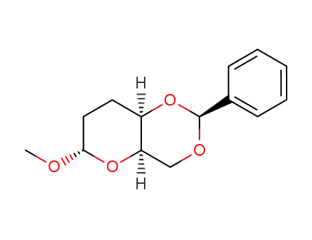Molecular Structure of 26532-08-1 (Methyl 4-O,6-O-(phenylmethylene)-2,3-dideoxy-β-D-erythro-hexopyranoside)