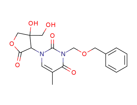 3-Benzyloxymethyl-1-[4-hydroxy-4-(hydroxymethyl)-2-oxotetrahydrofuran-3-yl]thymine