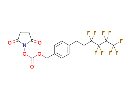 N-[4-(1H,1H,2H,2H-PERFLUOROHEXYL)BENZYLOXYCARBONYLOXY]SUCCINIMIDE