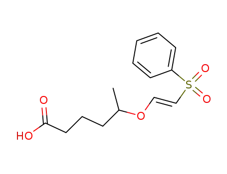 5-((E)-2-Benzenesulfonyl-vinyloxy)-hexanoic acid