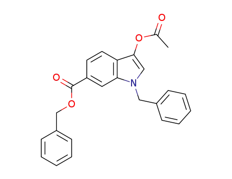 benzyl 3-acetoxy-1-benzyl-1H-indole-6-carboxylate