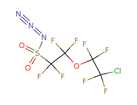 Molecular Structure of 144951-86-0 (2-(2-CHLORO-1,1,2,2-TETRAFLUOROETHOXY)-1,1,2,2-TETRAFLUOROETHANESULFONYL AZIDE)