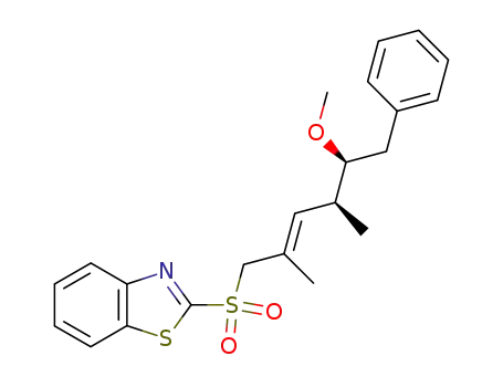 2-<<(2E,4S,5S)-5-methoxy-2,4-dimethyl-6-phenylhex-2-enyl>sulfonyl>benzothiazole