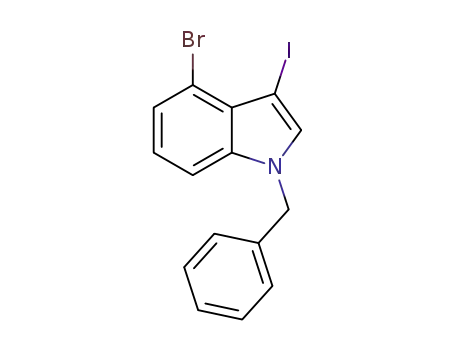 1-benzyl-4-bromo-3-iodoindole