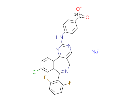 4-(9-chloro-7-(2,6-difluorophenyl)-5H-benzo[e]pyrimido[5,4-c]azepin-2-ylamino)benzoic acid